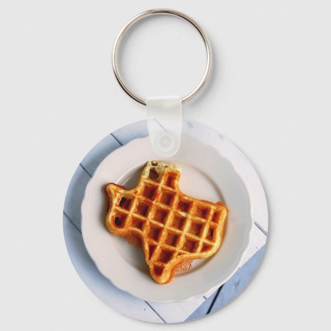 Texas Waffle Keychain (Front)