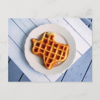 Texas Waffle Postcard by catherinesherman at Zazzle