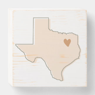 Texas wall art, state art dorm decor wooden box sign
