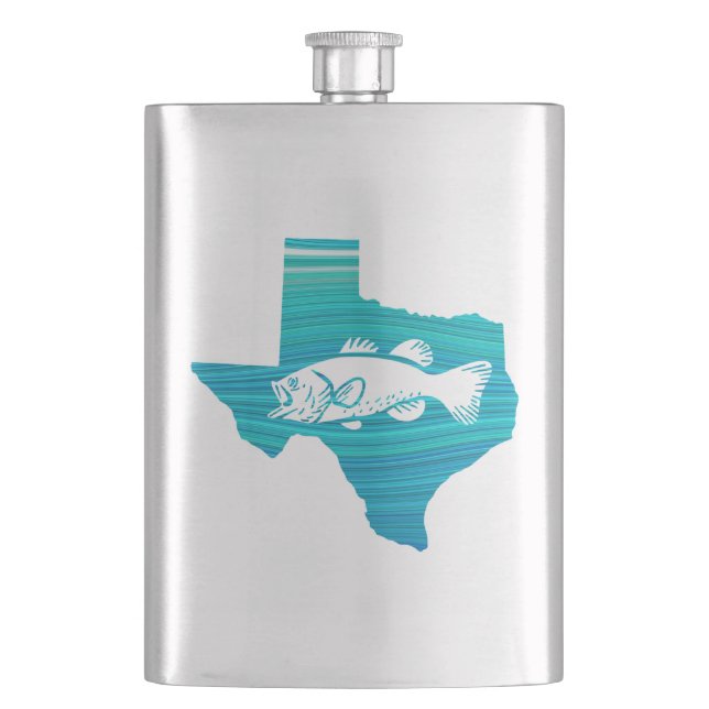 Texas Wave Fishing Flask (Front)