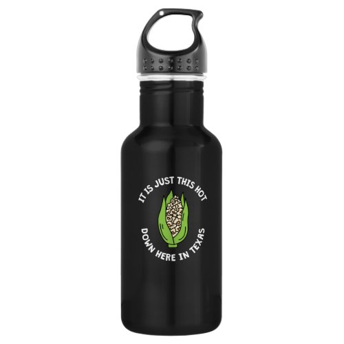 Texas Weather Popcorn Design for proud Texans Stainless Steel Water Bottle