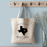 Texas Wedding Welcome Bag for Hotel Guests, Tote<br><div class="desc">Wedding weekend welcome gift bag for out of town guests to your wedding,  featuring image of Texas.  Fill tote with your favorite goodies.</div>