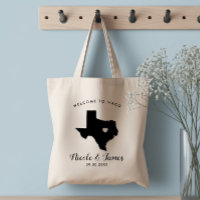 Texas Wedding Welcome Bag for Hotel Guests, Tote