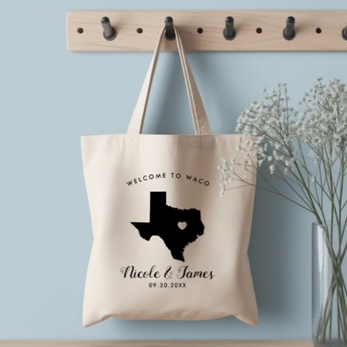 Texas Wedding Welcome Bag for Hotel Guests, Tote