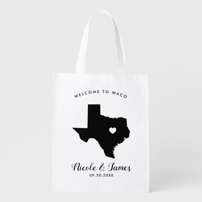 Texas Wedding Welcome Bag for Out of Town Guests (Front)