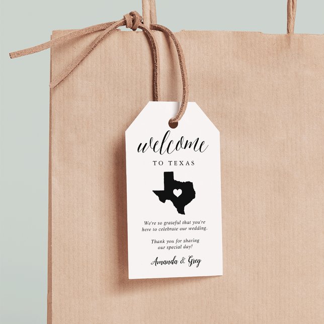 Texas Wedding Welcome Gift Tags (Creator Uploaded)
