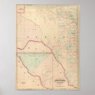 Texas, Western Portion Poster