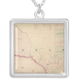 Texas, Western Portion Silver Plated Necklace