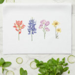 Texas Wild Flowers - Indian Paintbrush, Bluebonnet Kitchen Towel<br><div class="desc">Whether you're a proud Texan or simply captivated by their beauty, these wild flowers - Indian Paintbrush, Bluebonnet, Buttercup and Sunflower, can be found blanketing the landscape across the Lone Star State in the spring. Brighten your day adding a touch of Texas to your everyday essentials with products featuring these...</div>