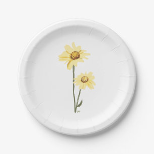 Texas Wild Flowers – Sunflower, yellow Paper Plates