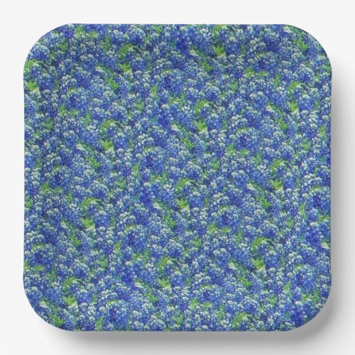 Texas Wildflower Field Paper Plates