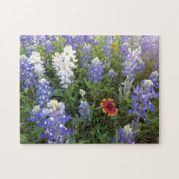Texas Wildflowers 10x14 Puzzle by Alexwa13 at Zazzle