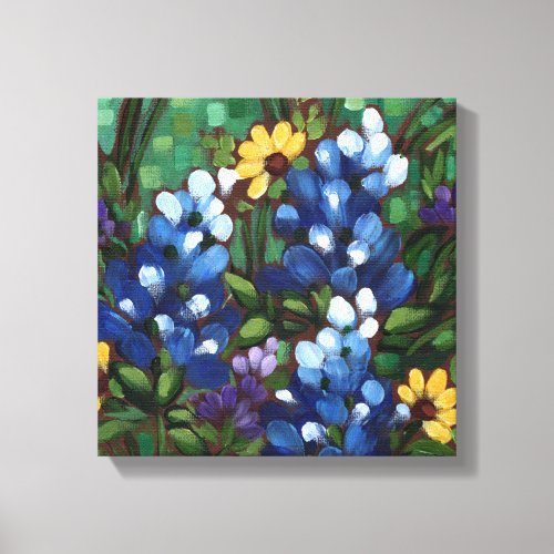 Texas Wildflowers _ Bluebonnets Canvas Print