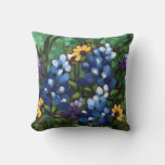&quot;texas Wildflowers - Bluebonnets&quot; Throw Pillow at Zazzle