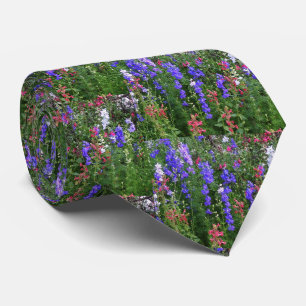 Texas Wildflowers Neck Tie