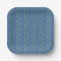 Texas Wildflowers Paper Plate