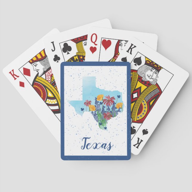 Texas Wildflowers Poker Cards (Back)
