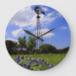Texas Windmill Clock at Zazzle