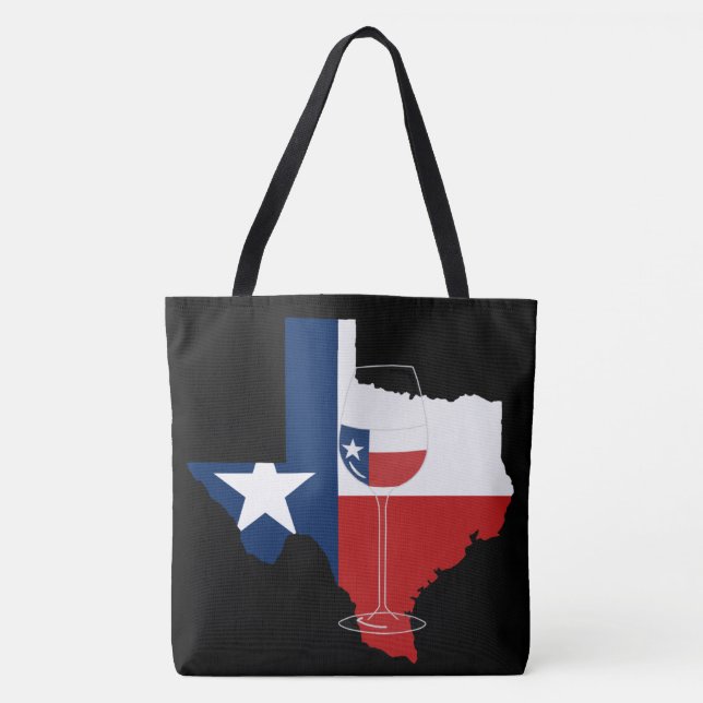 Texas Wine Tote Bag (Front)