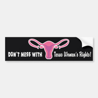 Texas Women's Rights Bumper Sticker