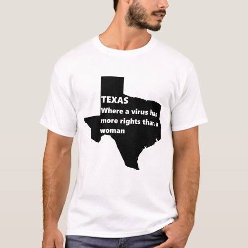 texas womens rights covid black T_Shirt