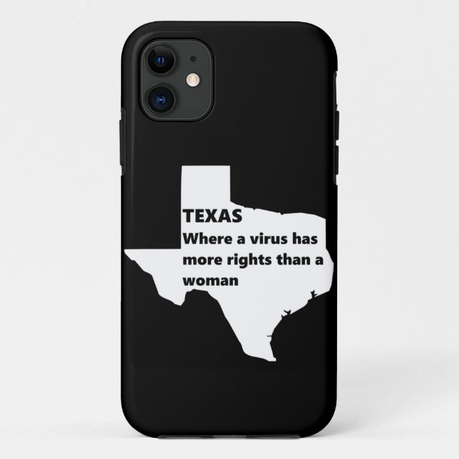 texas womens rights covid white Case-Mate iPhone case (Back)