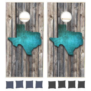 Texas Wooden Boards Cornhole Set