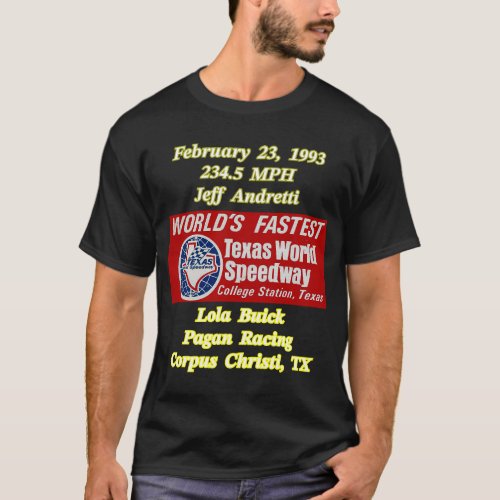 Texas World Speedway World Closed Course Speed T_Shirt