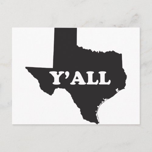 Texas Yall Postcard