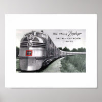 Texas Zephyr Train Vintage