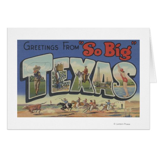 TexasLarge Letter Scenes 2 Cards (Front Horizontal)