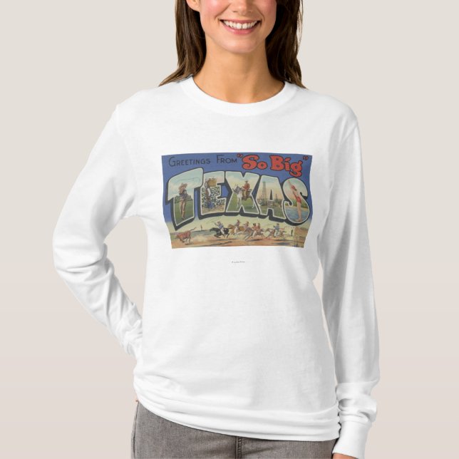 TexasLarge Letter Scenes 2 T-Shirt (Front)