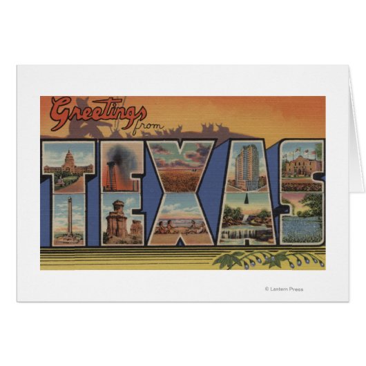 TexasLarge Letter Scenes 3 Cards (Front Horizontal)