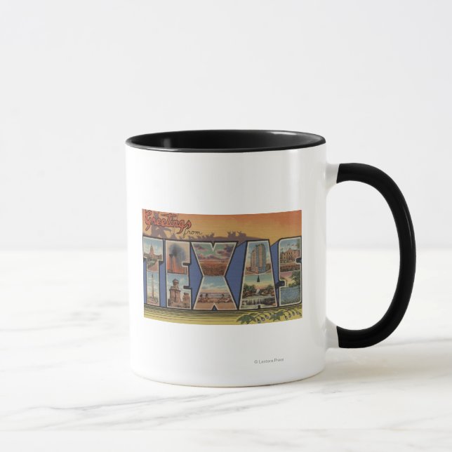 TexasLarge Letter Scenes 3 Mug (Right)