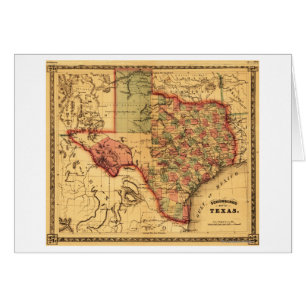 TexasPanoramic Map Cards