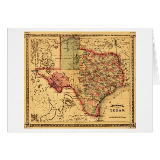 TexasPanoramic Map Cards (Front Horizontal)