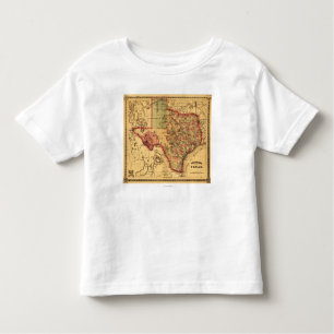 TexasPanoramic Map Toddler T-shirt