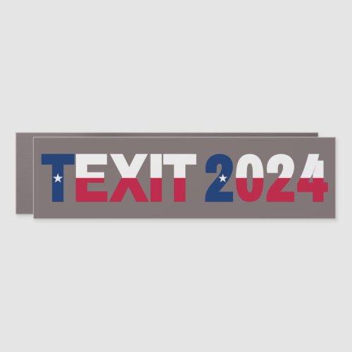 Texit 2024 Texas Car Magnet