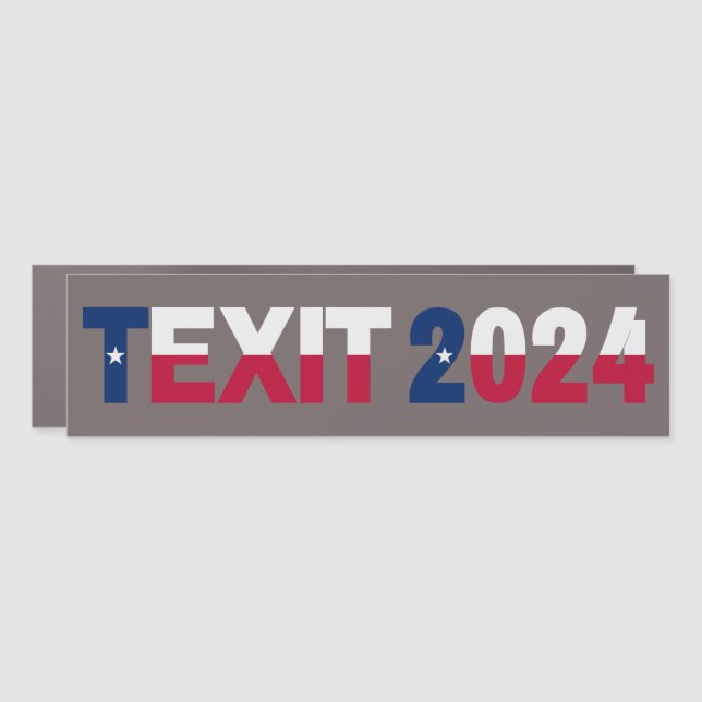 Texit 2024 Texas Car Magnet (Front)