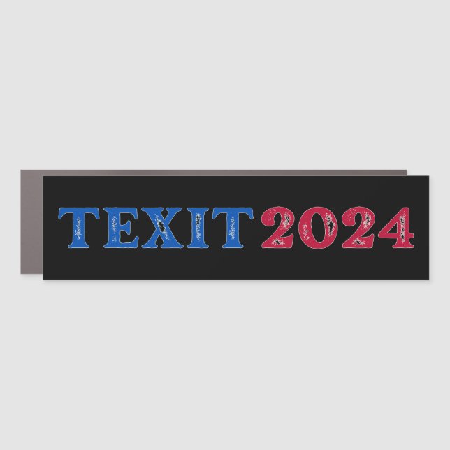Texit 2024 Texas Car Magnet (Front)