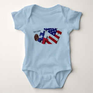 TeXit Coin Baby Blue Baby Bodysuit