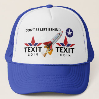 Texit Coin Official Logo, Rockship, TXC Star White Trucker Hat