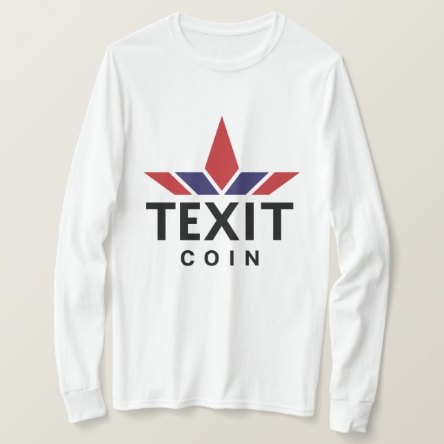 TeXit Coin Official Logo White  T-Shirt (Design Front)