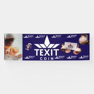 TeXit Coin Official Logo With Astronaut TXC  Banner