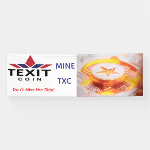 TeXit Coin Rocket Ship Mine TXC Banner