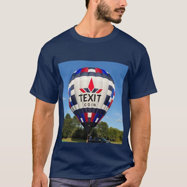 TeXit Coin Scan to Mine Balloon  T-Shirt (Front)