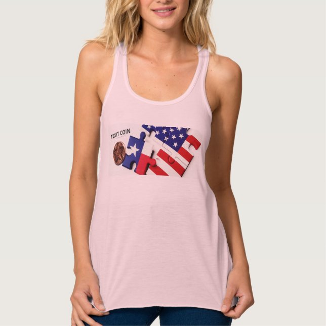 TeXit Coin Women's Pink  Tank Top (Front)