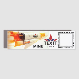 TeXit OFFICIAL LOGO QR CODE VEHICLE Car Magnet