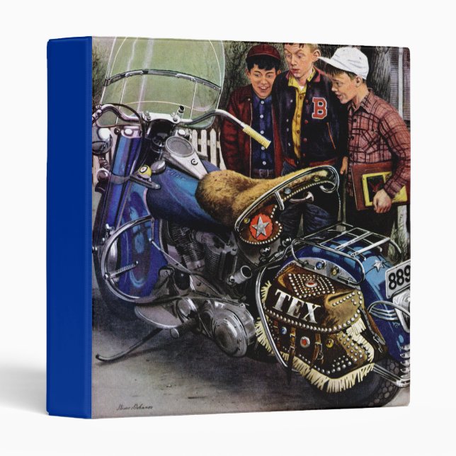 Tex's Motorcycle 3 Ring Binder (Front/Spine)