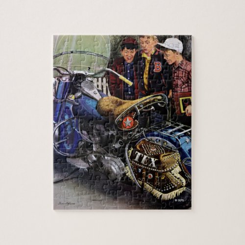 Texs Motorcycle Jigsaw Puzzle